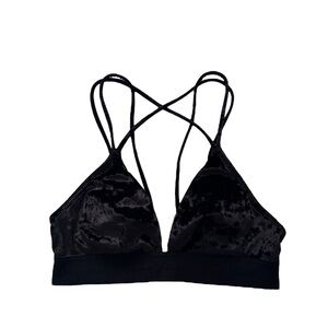 Victoria's Secret Black Velvet Bra